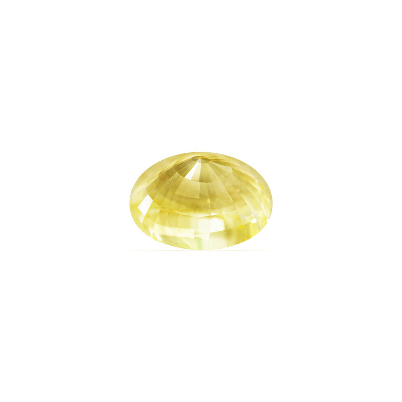Yellow Sapphire Oval GIA Certified Untreated 11.36 cts.