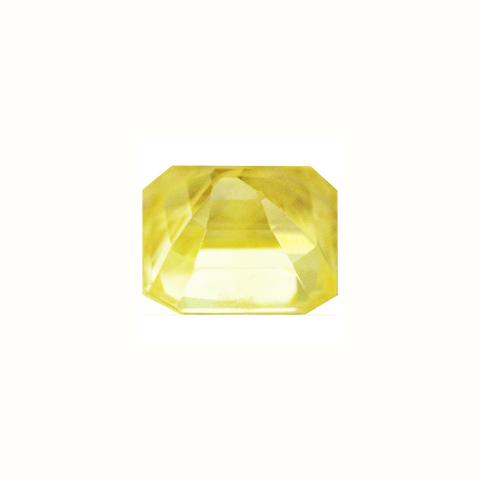 Yellow Sapphire  Emerald Cut 1.38 cts.