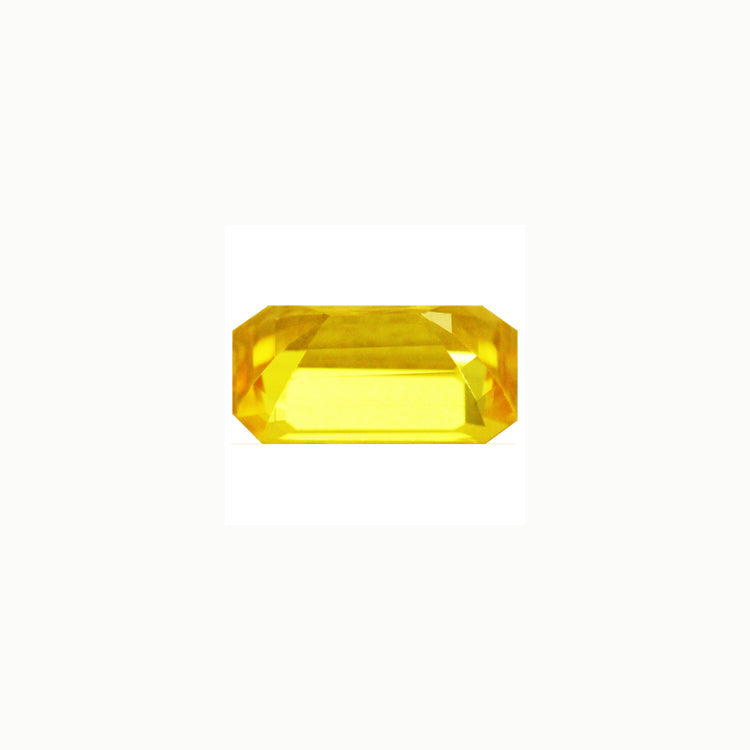 Yellow Sapphire  Emerald Cut 1.77 cts.