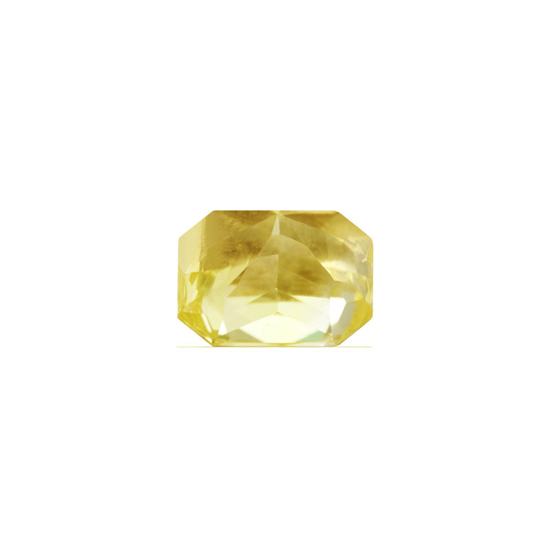 Emerald Cut  Yellow Sapphire GIA  Certified Untreated 10.68 cts.