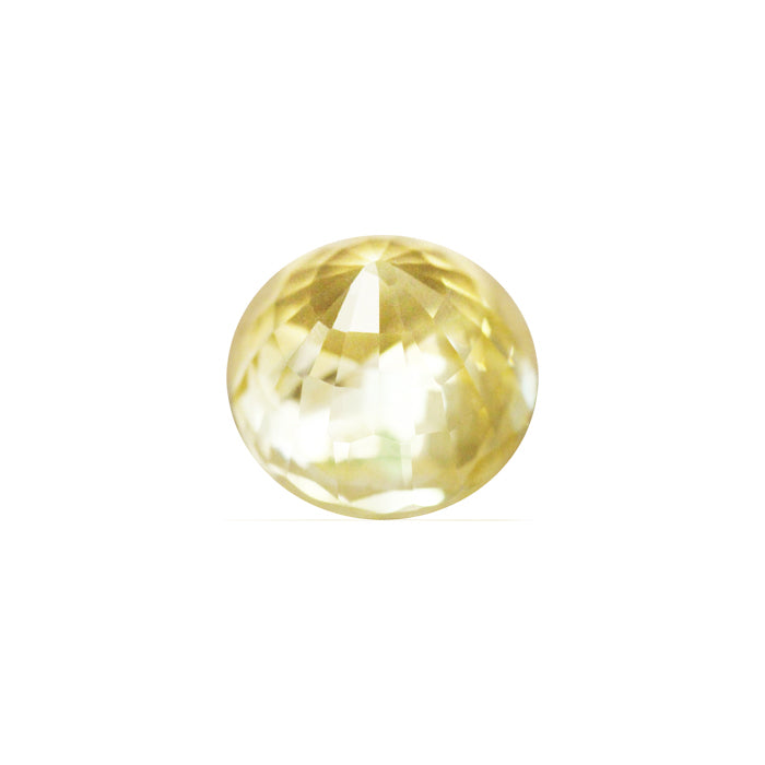 Yellow Sapphire Round GIA Certified Untreated 4.02 cts.