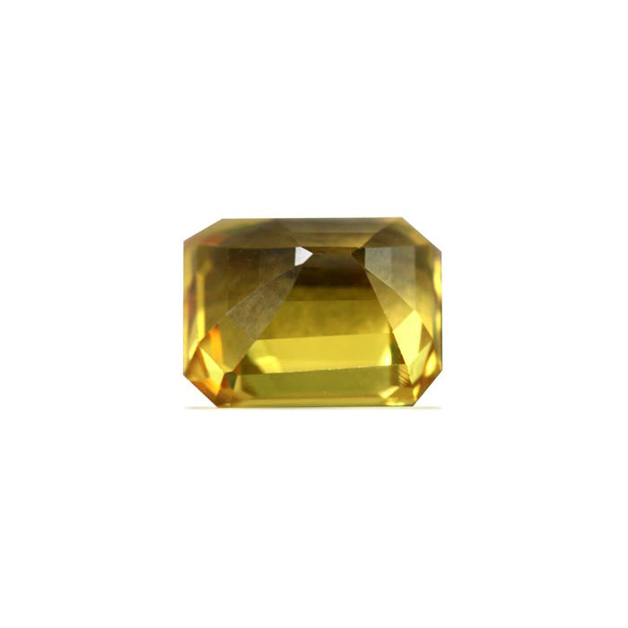 Yellow Sapphire Emerald Cut  7.14 cts.