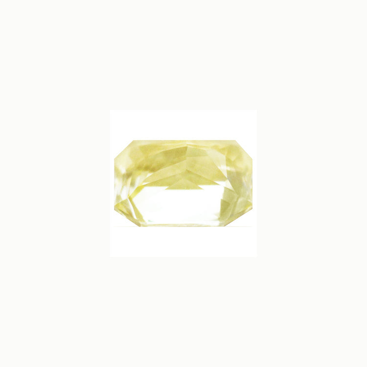 Yellow Sapphire  Emerald Cut Untreated 1.18 cts.