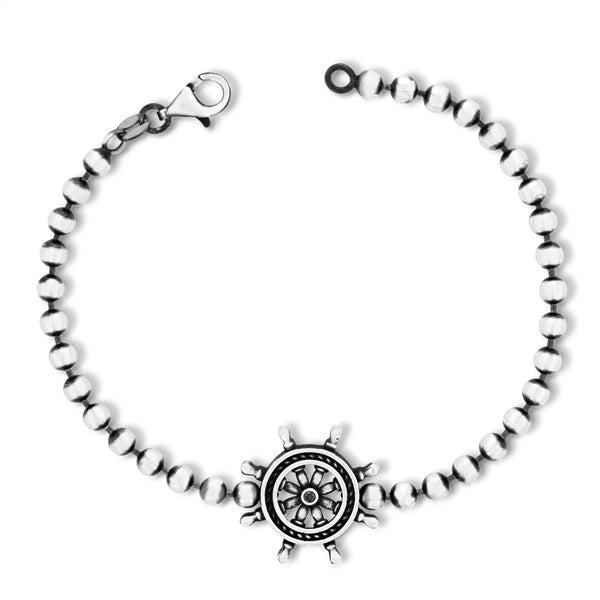 Bead w Ship Wheel Bracelet