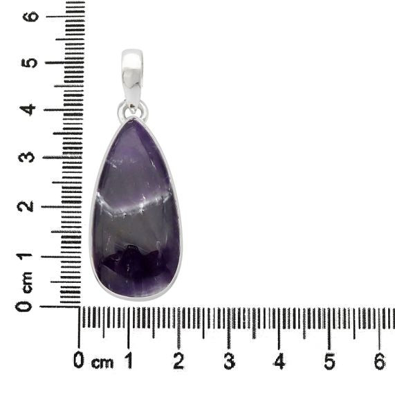 Chevron Amethyst Pendant