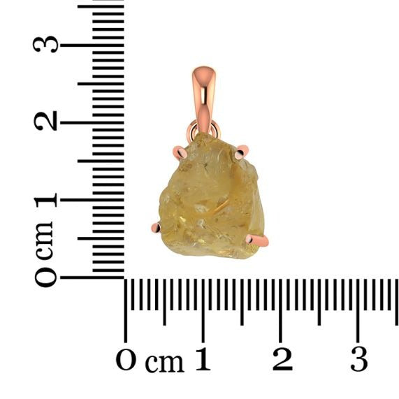 Citrine Rough Pendant