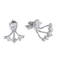 Claw Front and Back Earring