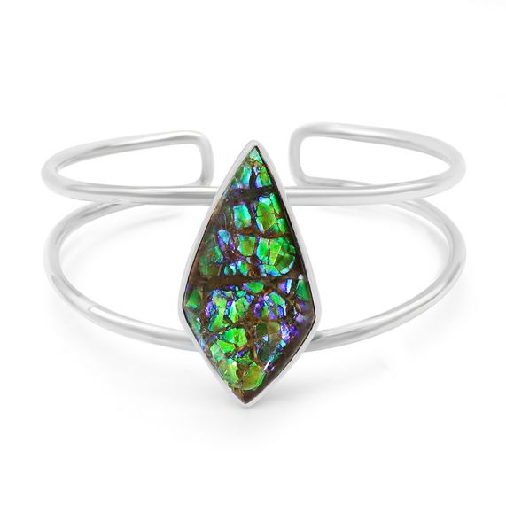 Diamond Ammolite Bangle