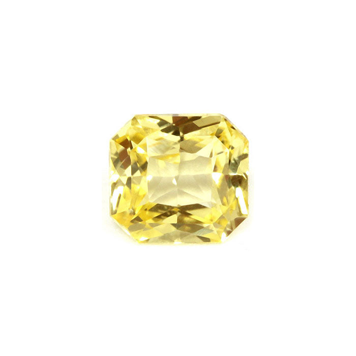 Yellow Sapphire Emerald Cut Untreated 1.21cts.