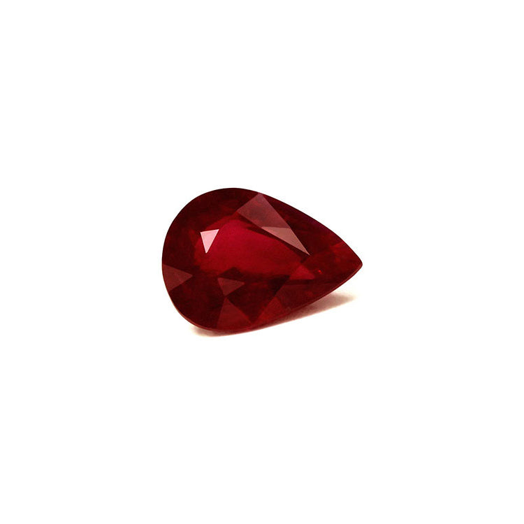 Ruby Pear GIA Certified  Untreated 2.21 cts