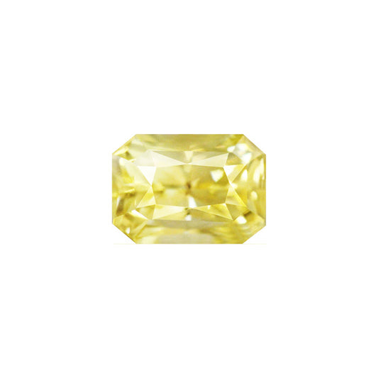 Emerald Cut Yellow Sapphire  Untreated 1.58 cts.