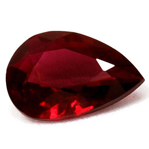 Ruby Pear Untreated  0.52 cts.