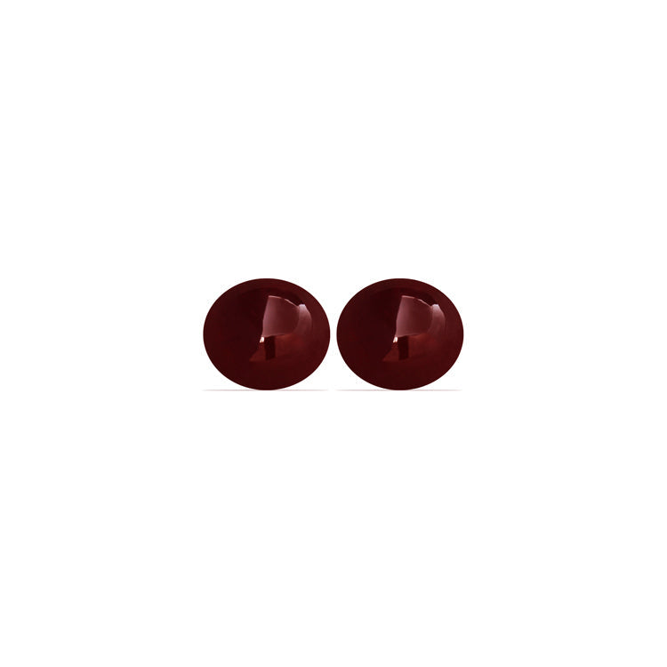 Ruby Cabochon Matched Pair GIA Certified  Untreated 9.09 cttw.