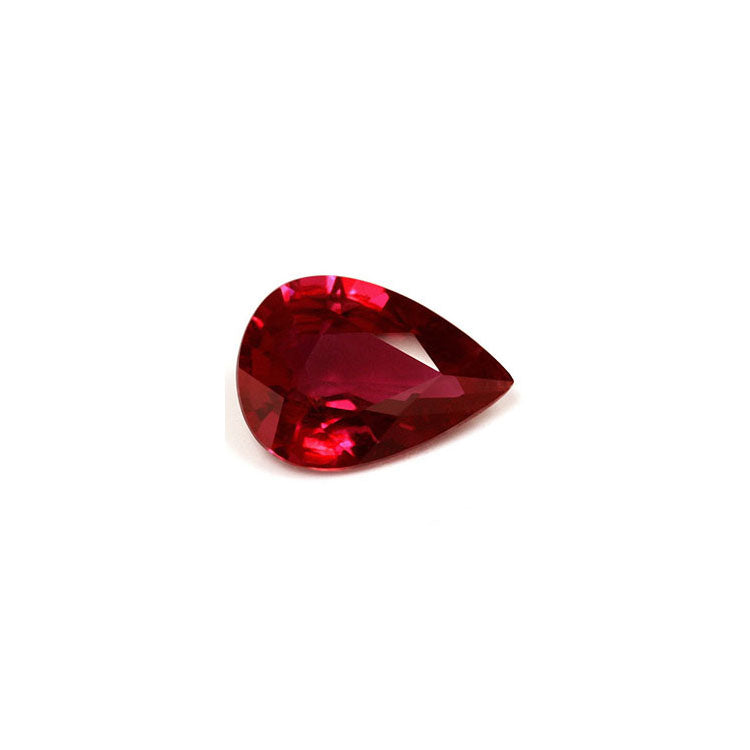 Ruby Pear GIA Certified Untreated 2.52  cts.