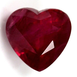 Ruby Heart  1.77 cts.