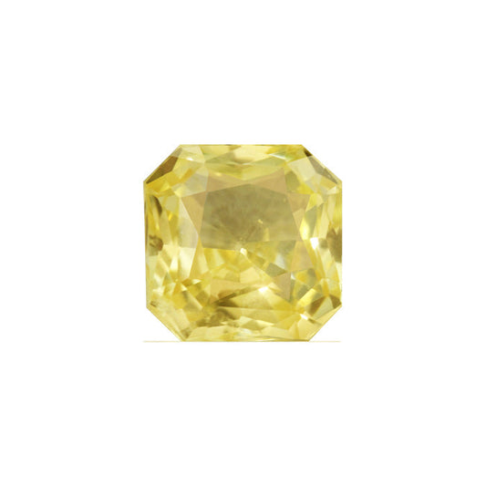 Emerald Cut Yellow Sapphire GIA Certified Untreated 4.22 cts.