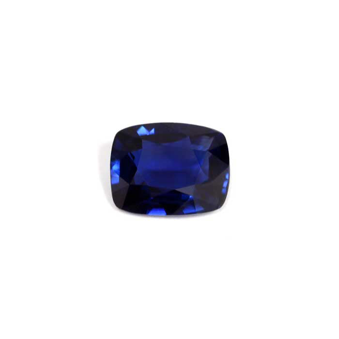BLUE SAPPHIRE GIA  Certified Untreated 3.09 cts. Cushion