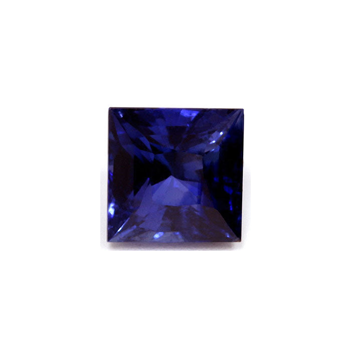 BLUE SAPPHIRE  GIA Certified Untreated 3.45 cts. Square