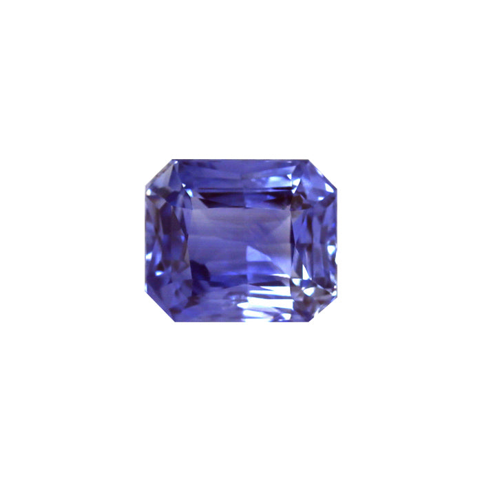 BLUE SAPPHIRE GIA  Certified 5.69 cts. Emerald Cut