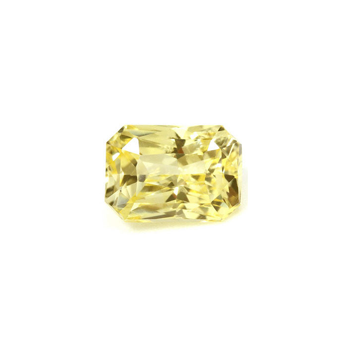 Yellow Sapphire  Emerald Cut Untreated 1.19cts.
