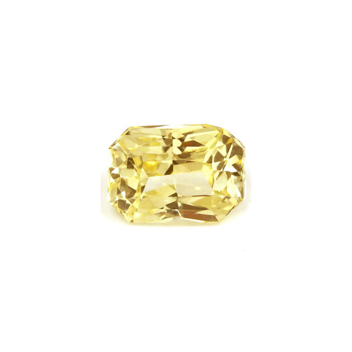 Yellow Sapphire   Emerald Cut Untreated 1.18cts