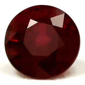 Ruby Round Untreated  0.75 cts.