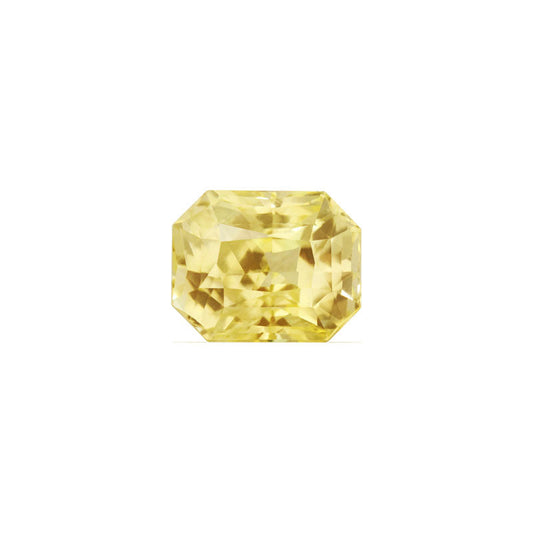 Emerald Cut  Yellow Sapphire GIA  Certified Untreated 10.68 cts.