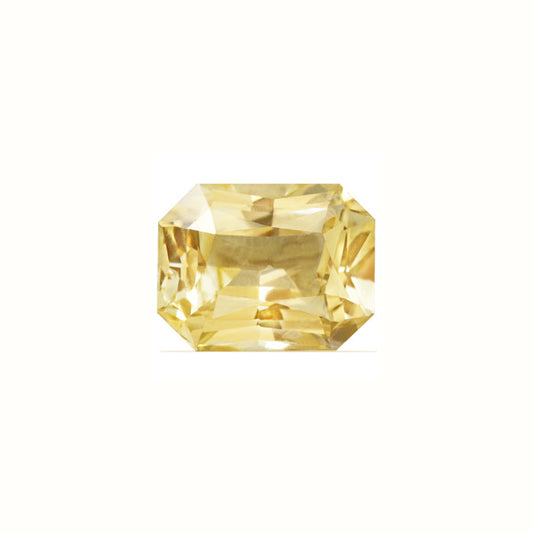 Emerald Cut Yellow Sapphire Untreated 1.85 cts.