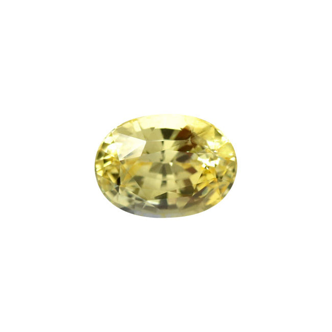 Yellow Sapphire Oval GIA Certified Untreated 3.15cts.