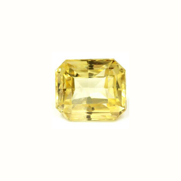 Yellow Sapphire   Emerald Cut Untreated 1.12 cts.
