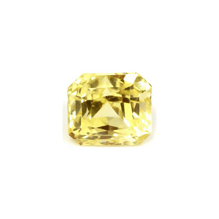 Emerald Cut Yellow Sapphire Untreated 1.72cts.