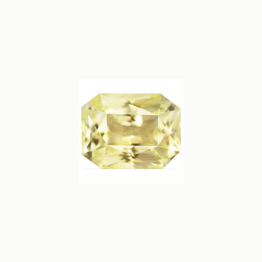 Yellow Sapphire  Emerald Cut Untreated 1.18 cts.