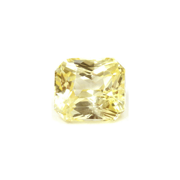 Emerald Cut Yellow Sapphire Untreated 2.22cts.