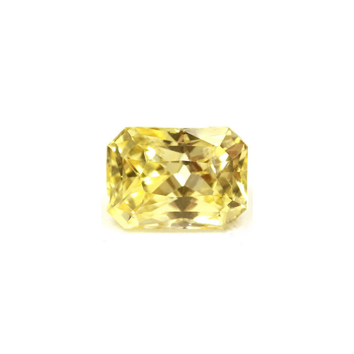 Yellow Sapphire Emerald Cut Untreated 1.29cts.