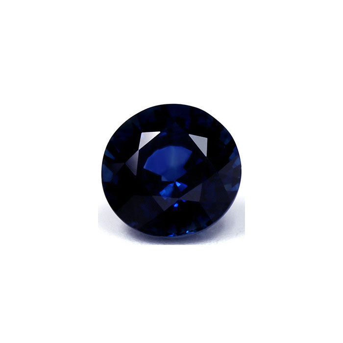 BLUE SAPPHIRE GIA Certified Untreated  3.43 cts. Round