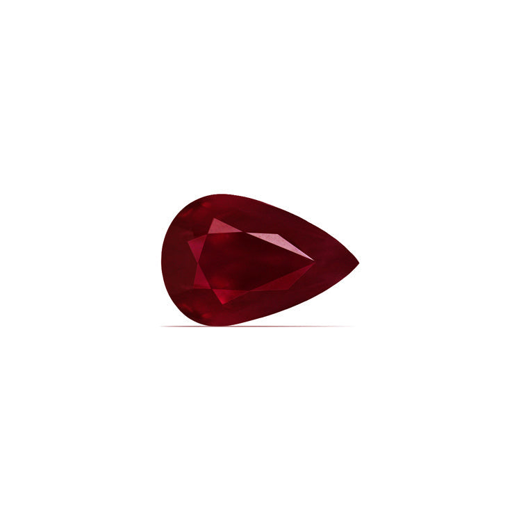 Ruby Pear AGL Certified 2.82  cts.
