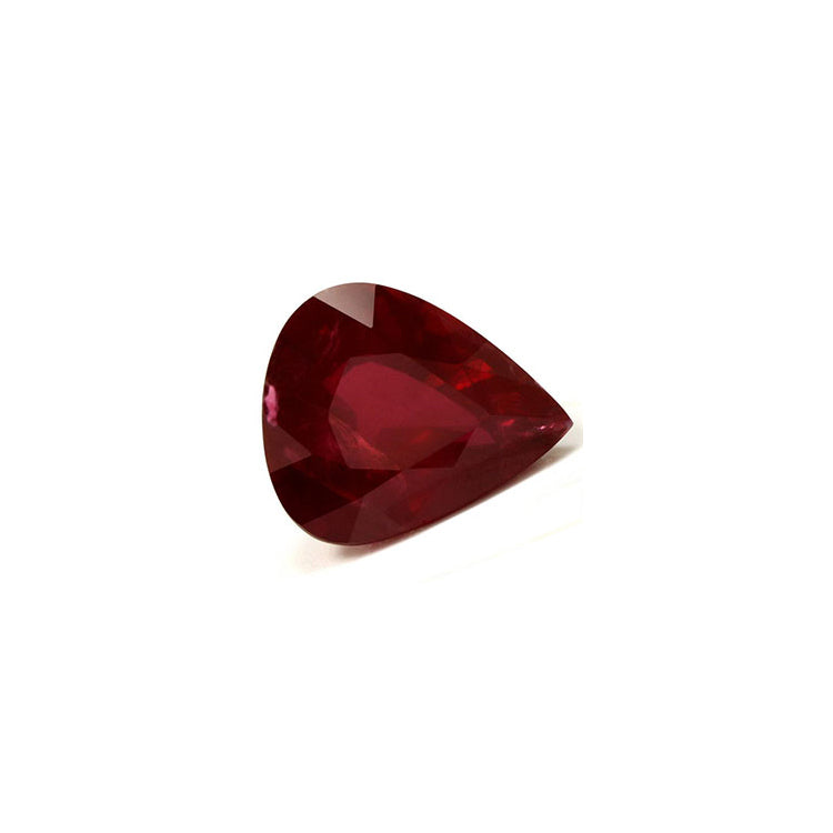 Ruby Pear GIA Certified Untreated 4.07cts