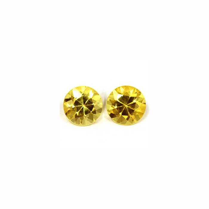 Yellow Sapphire Cushion Matched Pair 1.47cttw.