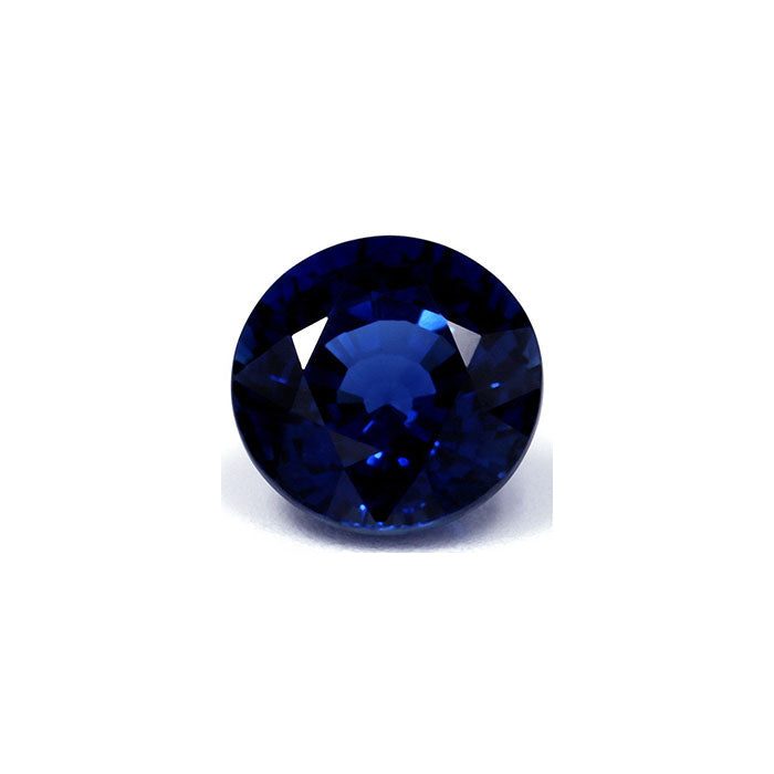 BLUE SAPPHIRE GIA Certified Untreated 2.60 cts. Round
