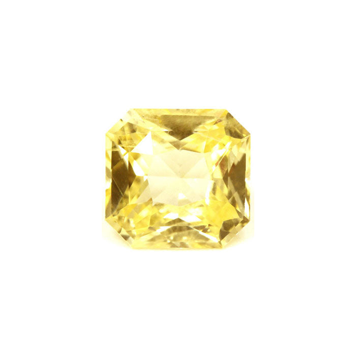 Yellow Sapphire Emerald Cut Untreated 1.55cts.