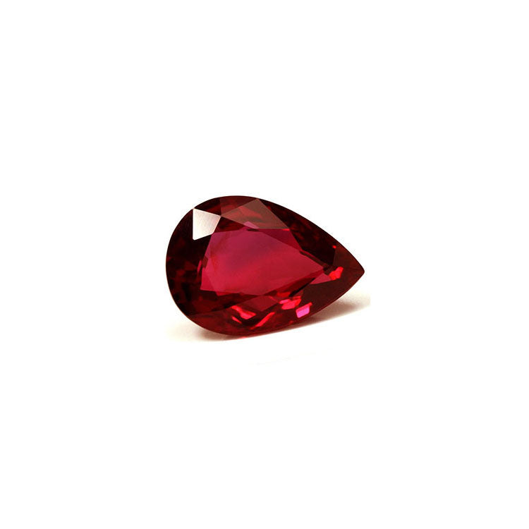 Ruby Pear GIA Certified Untreated 2.53cts