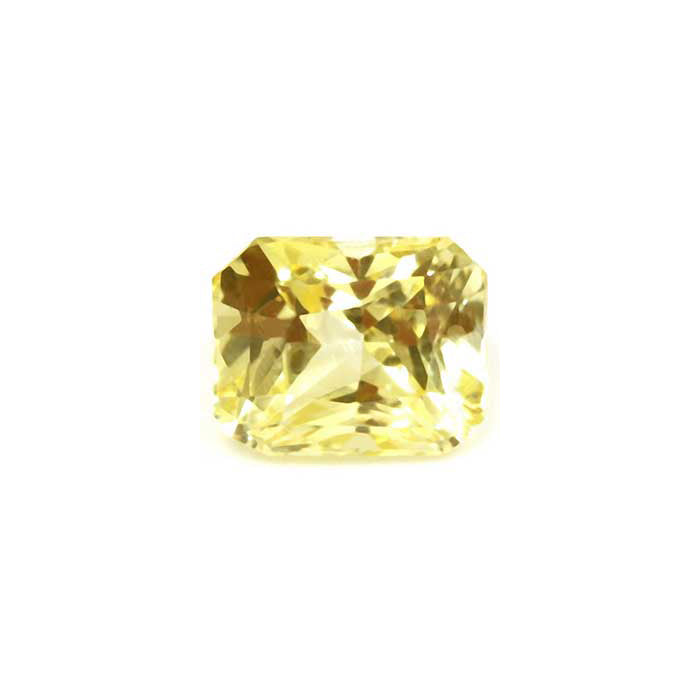 Emerald Cut Yellow Sapphire  Untreated 1.48cts.