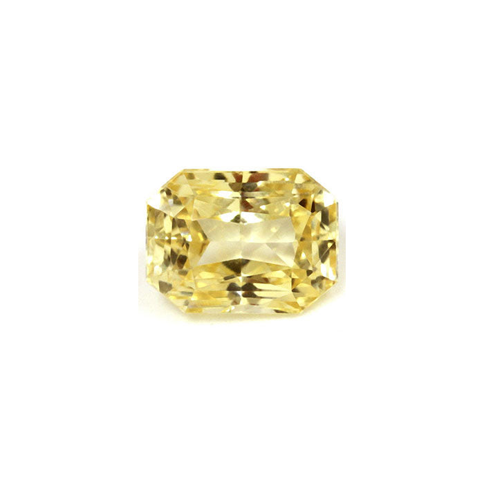 Yellow Sapphire  Emerald Cut Untreated 2.04cts.