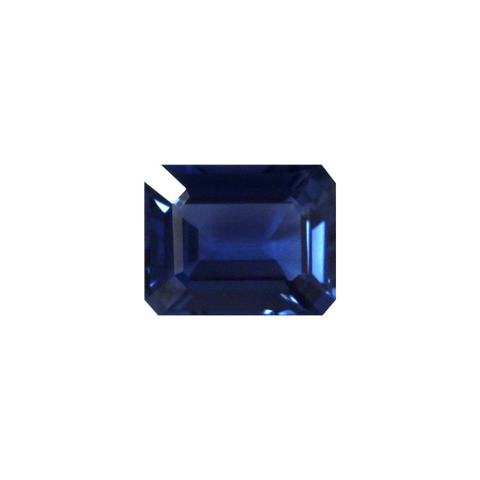 BLUE SAPPHIRE GIA Certified Untreated 3.13 cts. Emerald Cut