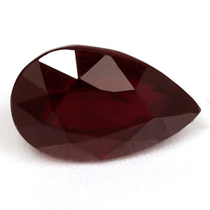 Ruby Pear  Untreated 0.88 cts.
