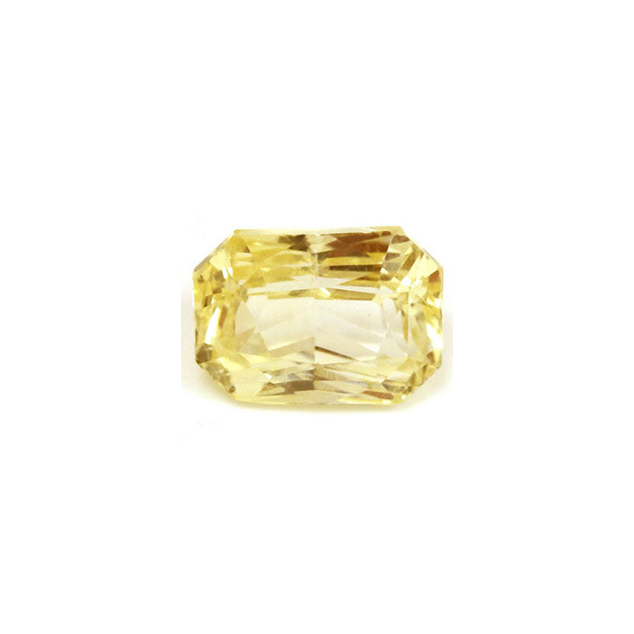 Emerald Cut Yellow Sapphire Untreated 1.57cts.