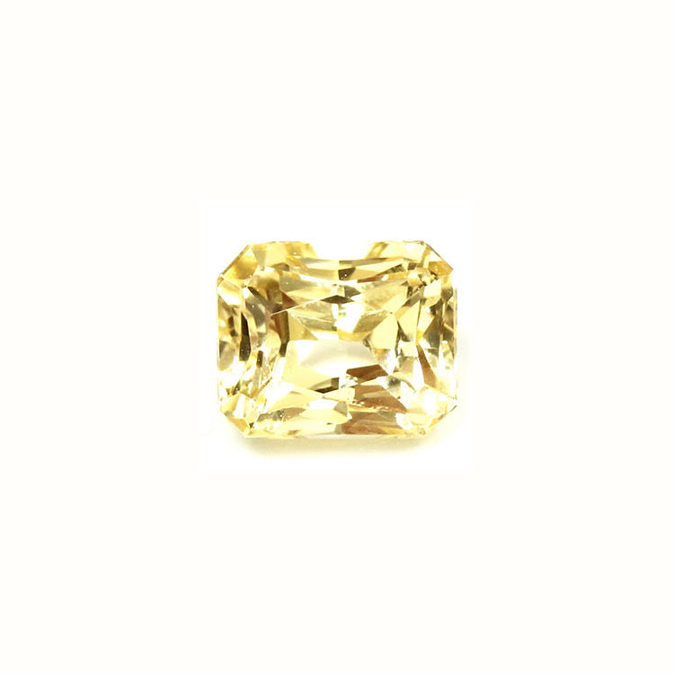 Yellow Sapphire Emerald Cut Untreated 1.11 cts