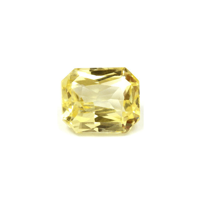 Yellow Sapphire Emerald Cut Untreated 1.17cts.