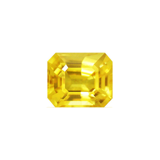 Yellow Sapphire Emerald Cut 1.87 cts.