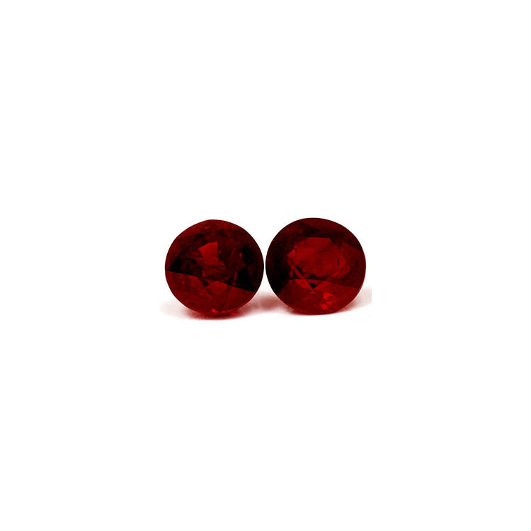 Ruby Round Matched Pair GIA Certified 2.51  cttw.